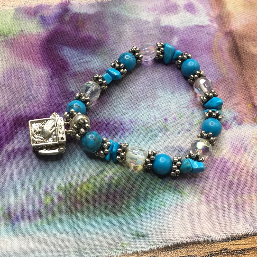 Secret box turquoise bracelet. 70